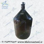 بطری شیشه ای یا قرابه 10 لیتری قهوه ای