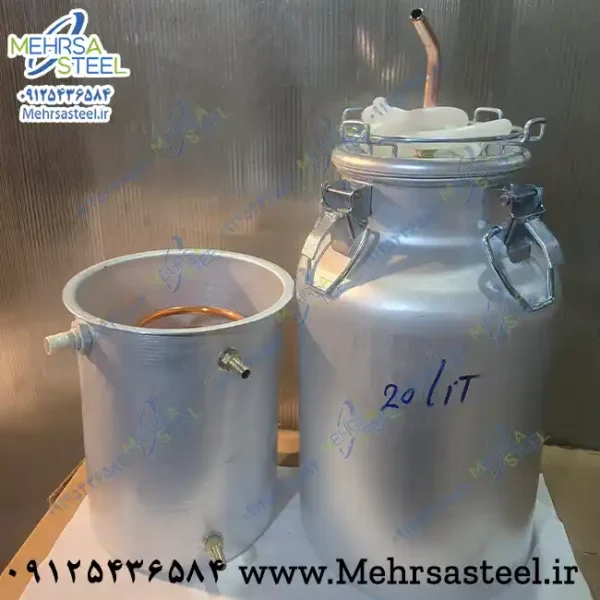 دستگاه تقطیر ۲۰ لیتری زودپزی با خنک کننده آبی
