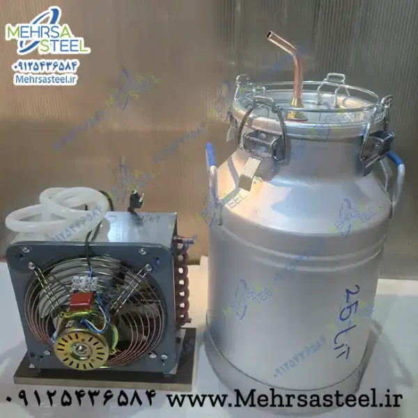 دستگاه عرق گیری یا گلاب گیری 25 لیتری با کندانسور برقی مسی