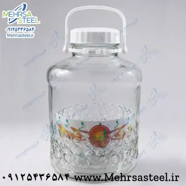 شیشه یا بانکه 12 لیتری شیشه ای