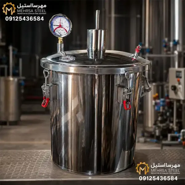 دیگ 50 لیتری استیل سطلی