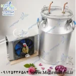 دستگاه گلابگیری و عرق گیری 70 لیتری دو خروجی و کندانسور پیرکس دو لول